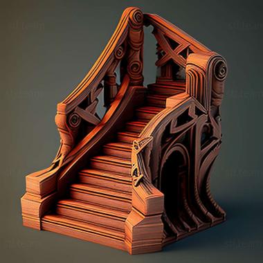 3D model Stairs game (STL)